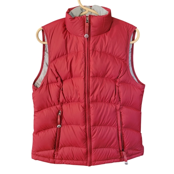 L.L. Bean goose down puffer vest in dark red - S.            J91 - Picture 1 of 7